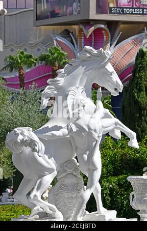 Las Vegas, NV, USA. 10-3-18. Caesars Palace ist in einer umfangreichen Komplex von römischen Stil Gebäude und Skulpturen entlang des Las Vegas Strip entfernt. Stockfoto