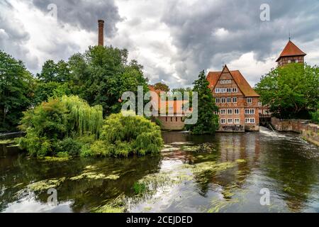 Wasserturm, Ilmenau, Ratsmühle, Innenstadt, Lüneburger Altstadt, Niedersachsen, Deutschland Stockfoto