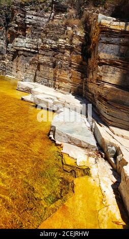 Minas Gerais State, Brasilien. Furnas Canyons in Capitólio. Stockfoto