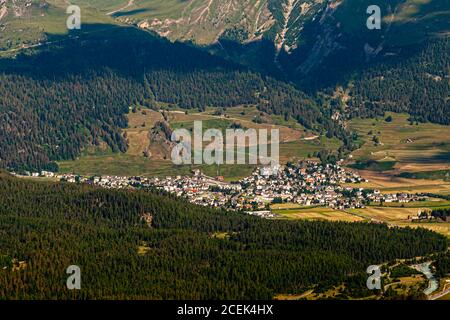 Hotel Cresta Palace, Celerina, Schweiz Stockfoto