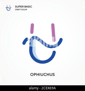 Ophiuchus super Basis Orbit Farbe Vektor-Symbol. Illustration Symbol Design Vorlage für Web mobile UI-Element. Perfekte Farbe modernes Piktogramm auf editab Stock Vektor