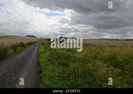 Ort der Schlacht von Roundway Hill, Devizes, Wiltshire, Großbritannien. Eine der Schlachten des ersten englischen Bürgerkrieges 1643 Stockfoto