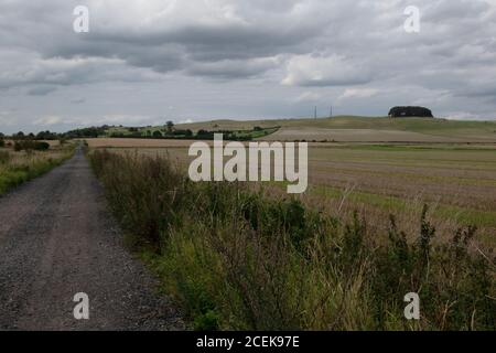 Ort der Schlacht von Roundway Hill, Devizes, Wiltshire, Großbritannien. Eine der Schlachten des ersten englischen Bürgerkrieges 1643 Stockfoto