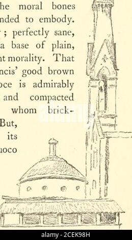 . Erdarbeiten aus der Toskana : seiend Eindrücke und Übersetzungen von Maurice Hewlett. Zu und einer Flotte von churchesat Ravenna steht es vor allem Italien inthat) besteht hauptsächlich, glaube ich, in itsbeing aus genau den moralischen Bonesder Religion gebaut wurde, die es zu verkörpern beabsichtigte.eine italienische Religion, nämlich ; Vollkommen gesund, am Boden praktisch, mit einer Basis von einfachen, jeden Tag, zehn Gebote Moral. Das ^/ .:^ ^£A^ der Gekreuzigte, sein Corotto T o ^ ^ V und Sieben SorrowfulMysteries : Dementsprechend ■ft^ Santa Croce, wie ein f^^^   ^ bestäubte Kalk, Reserven V:L 1-^VJ^^ keine Sauger oder seitlichen schmückt die le Stockfoto