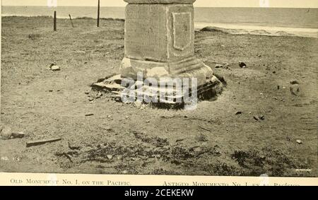 . Bericht der Boundary commission über die Erhebung und Neumarkierung der Grenze zwischen den Vereinigten Staaten und Mexiko westlich des Rio Grande, 1891-1896 ... Stockfoto