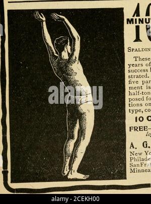 . Spaldings offizieller sportlicher Almanach. Spaldings Athletic Library 162.Any Junge, mit Hilfe dieses Buches, kann ein Experte Boxer werden. Everytrick gründlich erklärt und illus-triert durch Halbtonbilder madeespecially für dieses Buch. Inhalt sind auch die offiziellen Regeln für allboxing Wettbewerbe, Hinweise zum Training, kurze Geschichte des Sports und Bilder aller führenden Boxer ; 100Seiten Bilder und 100 Text. Lo CENT PRO KOPIE PUJB.E – Spaldings illustrierte Kata-Logue des Athletic Sports. A. G. SPALDING & BROS. New York Chicago Denver Philadelphia Baltimore BuffaloSanFrancisco St. Lo Stockfoto