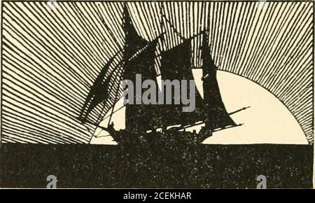 . Das Jahr im Frühling; eine Anthologie der jüngsten Poesie. AI.l. I A5K IST EIN UINDV TAG H II LILT ULLLLT WOLKEN FLIEGEN DIE ? r.EARS ? jr ? DAS ? SPRING Sea Fever Ich MUSS wieder zu den Meeren hinuntergehen, zur Lonelysea und zum Himmel, und alles, was ich Frage, ist ein hohes Schiff und ein Stern, um zu steuern; und die Räder treten und die Winde singen und die weißen Segel zittern, und ein grauer Nebel auf der Meerschicht, Und ein graues Brechen. Ich muss wieder hinunter ins Meer gehen, für den Ruf der laufenden Tideis ein wilder Ruf und ein klarer Ruf, der nicht geleugnet werden darf; und alles, was ich Frage, ist ein windiger Tag mit den weißen Wolken fliegen, und die geschleudert Stockfoto