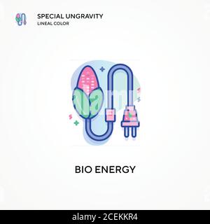 Bio Energy spezielle Ungravitation lineare Farbe Symbol. Moderne Vektorgrafik Konzepte. Einfach zu bearbeiten und anzupassen. Stock Vektor