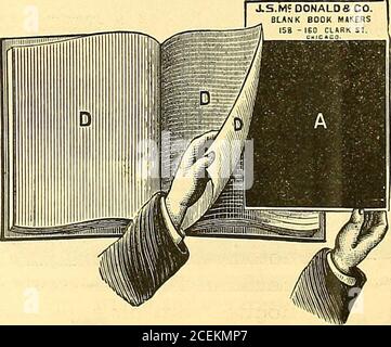 . Der amerikanische Stationer. (Zwei separate Patente) für das Fahren Au Arten von Maschinen Bywater Strom von Hydrantendruck, wie Nähen Ma-Chines, Jig und Scroll Sägen, Dental Drehmaschinen und Motoren, Kaffeemühlen und Röster, Wurst Maschinen, Drehmaschinen, Haus und Kirche Organe, Zuckermühlen, Eis Gefriergeräte, Ventilatoren, Gebläse und Aufzüge. Auch für die Fahrt von einer bis zu sechs PRINTING-PRESSEN auf einmal, und für die Ausführung von PaperCutters^ RulingMachines, und alle Maschinen von BlankRook 3Iakcrs, Priuters und Stationers verwendet. Jetzt in Gebrauch von über HUNDERT Druckhäusern in den Vereinigten Staaten.^^ Senden für Zirkulare Stockfoto