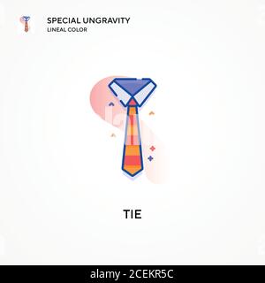 Binde spezielle Ungravity Lineal Farbe Symbol. Moderne Vektorgrafik Konzepte. Einfach zu bearbeiten und anzupassen. Stock Vektor