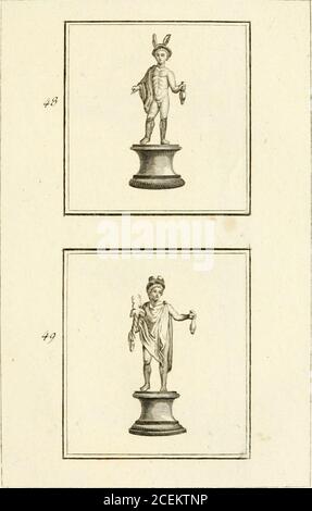 . Les antiquités d'Herculanum : avec leurs explancations en françois. IBM.VLI. Stockfoto