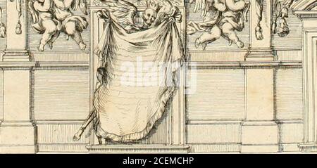 . Funeral hecho en Roma en la yglesia de Santiago delos españoles à 18 de diciembre de 1665 : A la gloriosa memoria del rei catolico delas Españas nuesro señor D. Felipe Quarto el grande en nombre de la nacion española. i ^! Stockfoto