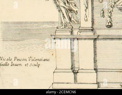 . Beerdigung hecho en Roma en la yglesia de Santiago delos españoles à 18 de diciembre de 1665 : A la gloriosa memoria del rei catolico delas Españas nuesro señor D. Felipe Quarto el grande en nombre de la nacion española. Stockfoto