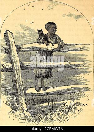 . Unsere jungen Leute [Serie]. Nass mit glücklichen Tränen. Es gab auch Angryfaces, die aus den Fenstern schimpften und in dunklen Ecken lauerten. Es fegte weiter, und es fegte hinauf, und Juni stand still, hielt ihren Atem an und sah mitten unter allem einen großen Mann, der in Schwarz gekleidet war. Er hatte athin, weißes Gesicht, traurige Augen und freundlich und ruhig, und er beugte sich und lächelte den Menschen auf beiden Seiten. Gott bress yer, Massa Linkum, Gott bress yer ! Rief die glücklichvoices; und dann gab es einen Chor der wilden Hurrahs, und Juni lachte heraus-rechts für Glee, und hob ihre kleine dünne Stimme auf und schrie, Bress yer, M Stockfoto