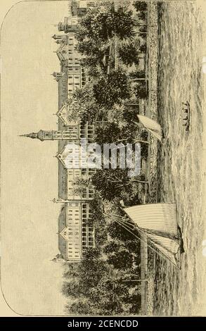 . Eine beschreibende und historische Skizze der Academy of Mount St. Vincent on-the-Hudson, New York City. 1847-1884 ... fc ^ &gt; I H « 5 s o -S 2 &lt;J Ad Major em Mariae Gloriam. EINE BESCHREIBENDE UND HISTORISCHE SKIZZE DER AKADEMIE DES BERGES ST. VINCENT ON-THE-HUDSON, NEW YORK CITY. 1847-1884. Dens caritas est.descriptivehisto00dodg Stockfoto