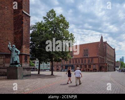 Marktkirche und Altes Rathaus an Platz AmMarkt in Hannover, Niedersachsen, Deutschland, Europa Marktkirche und Old Tonwhall am Platz am Markt in Ha Stockfoto