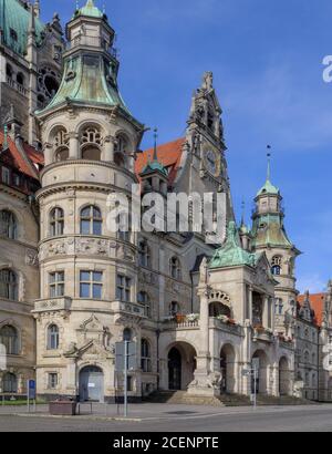 Neues Rathaus erbaut 1913 im eklektischen Sil von Hermann Eggert in Hannover, Niedersachsen, Deutschland, Europa Neues Rathaus erbaut 1913 in eklektischer s Stockfoto