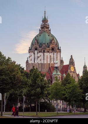 Neues Rathaus erbaut 1913 im eklektischen Sil von Hermann Eggert in Hannover, Niedersachsen, Deutschland, Europa Neues Rathaus erbaut 1913 in eklektischer s Stockfoto