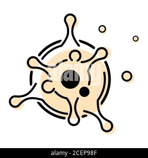 Vektorsymbol für Coronavirus. Stock Vektor