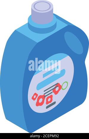 Symbol für Weichmacher, isometrischer Stil Stock Vektor