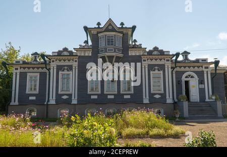 Russland, Irkutsk, August 2020: Das Haus-Museum von Trubetskoy. Irkutsk Regional Historical and Memorial Museum Stockfoto