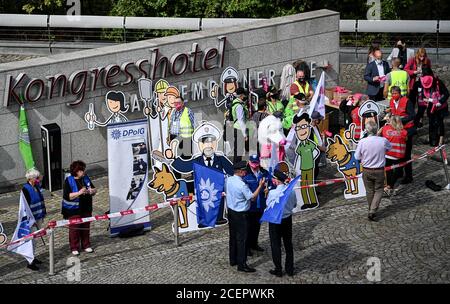 Potsdam, Deutschland. September 2020. Demonstranten am Rande der Tarifverhandlungen 2020 auf Bundes- und kommunaler Ebene. Quelle: Britta Pedersen/dpa-Zentralbild/dpa/Alamy Live News Stockfoto