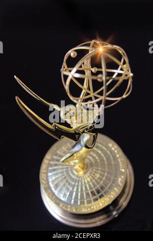 High Shot eines amerikanischen Emmy Awards Stockfoto