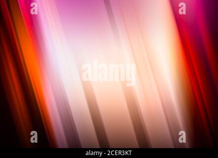 Diagonal Verlauf orange gelb Streifen Bewegung Unschärfe gekippte Linien Hintergrund Mit Kopierbereich Stockfoto