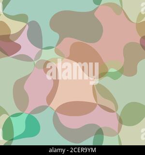 Abstrakte moderne flache geometrische flüssige Form bildet nahtlose Muster. Trendy minimal texturierten Hintergrund mit Farbe futuristischen Formen. Design-Temp. Der Abdeckung Stockfoto