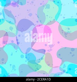 Abstrakte moderne flache geometrische flüssige Form bildet nahtlose Muster. Trendy minimal texturierten Hintergrund mit Farbe futuristischen Formen. Design-Temp. Der Abdeckung Stockfoto