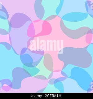 Abstrakte moderne flache geometrische flüssige Form bildet nahtlose Muster. Trendy minimal texturierten Hintergrund mit Farbe futuristischen Formen. Design-Temp. Der Abdeckung Stockfoto