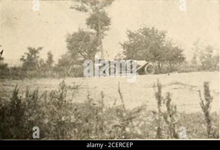 . Huebingers Karte und Führer für Fluss zu Fluss Straße;. II Auto Uiiiiin-, luitli.. 127 A. Auto fuhr nach Norden. Stockfoto