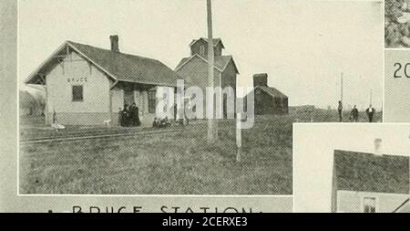 . Eine illustrierte Geschichte der Grafschaften Rock and Pipestone, Minnesota. HOMLOr fRLD KRtPS• NLAR LUVLRNL •. ZOOBUSriLLS PLR ACRL Stockfoto