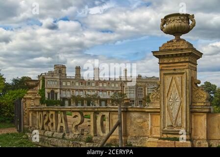 Castle Ashby House, Landhaus und Gärten in Northamptonshire, England, Großbritannien Stockfoto