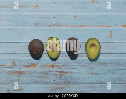 Frische, leckere mexikanische Avocados Stockfoto