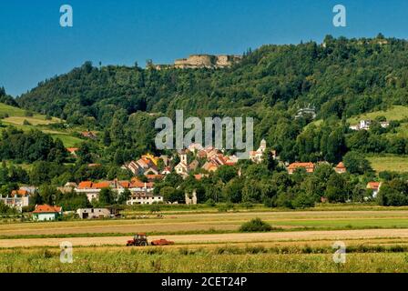 Festung über der Stadt Srebrna Góra, Region Niederschlesien, Polen Stockfoto