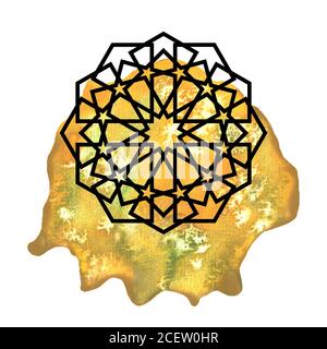 Arabisch Aquarell-Spritzer Stockfoto