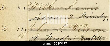 . Liberator Mailbook [Manuskript] 1831-1865]. Stockfoto