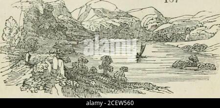 . Die Enzyklopädie der Geographie: Eine vollständige Beschreibung der Erde, physikalische, statistische, zivile und politische. Keswick Lake Stockfoto