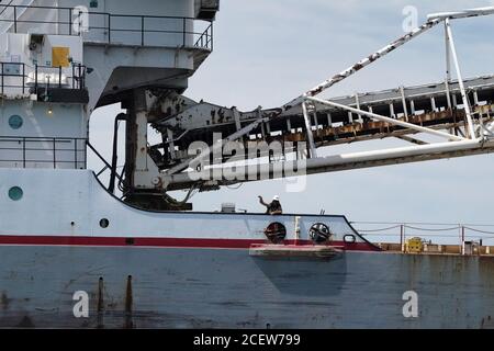 Great Lakes Shipping mit großem Pierson Schiff Stockfoto