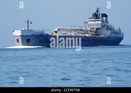 Great Lakes Shipping mit großem Pierson Schiff Stockfoto