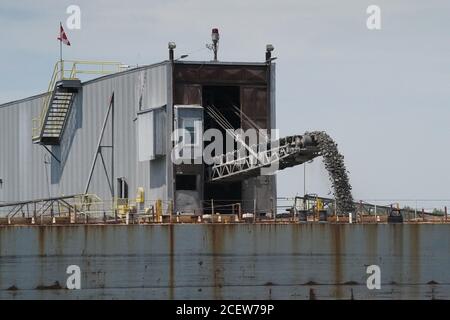 Great Lakes Shipping mit großem Pierson Schiff Stockfoto