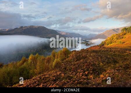 Glen Affric in der Nähe des Dorfes Cannich im Hochland Region Schottland Stockfoto