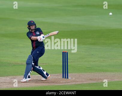 Thunder's Natalie Brown in einer Rachael Heyhoe Flint Trophy Spiel zwischen Thunder und Central Sparks gespielt Edgbaston Cricket Masse Stockfoto