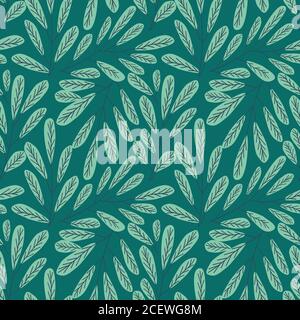 Bight Rosa Blumen und grüne Blätter Vektor Nahtloses Muster. Nahtlose Blumenmuster Hintergrund Vektor Illustration für Druck, Wallpaper, Mode temp Stock Vektor