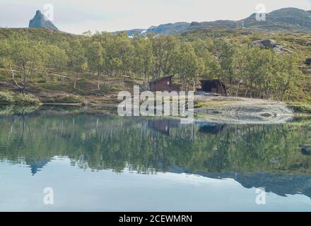 Lean On in Narvik, Norwegen Stockfoto