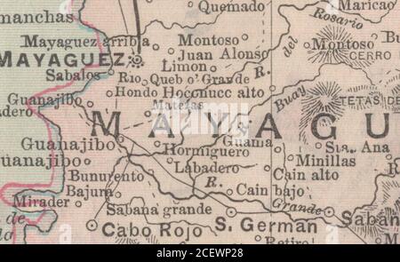 . Portfolio von Karten der neuen Kabinett-Cyclopedia von Spofford : mit großformatigen farbigen Karten von jedem Staat und Gebiet in den Vereinigten Staaten, den Provinzen von Kanada, Amerikas neuen Besitzungen, etc. Stockfoto