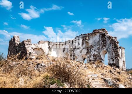 Knidos antike Stadt Aphrodite Tempelruinen Stockfoto