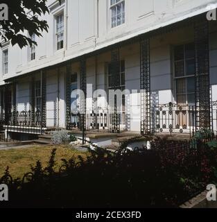 Lansdowne Halbmond. Leamington Spa. Warwickshire. Stockfoto