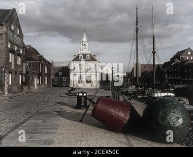 Purfleet Quay und altes Custom House, King's Lynn. Norfolk, England, Großbritannien Stockfoto